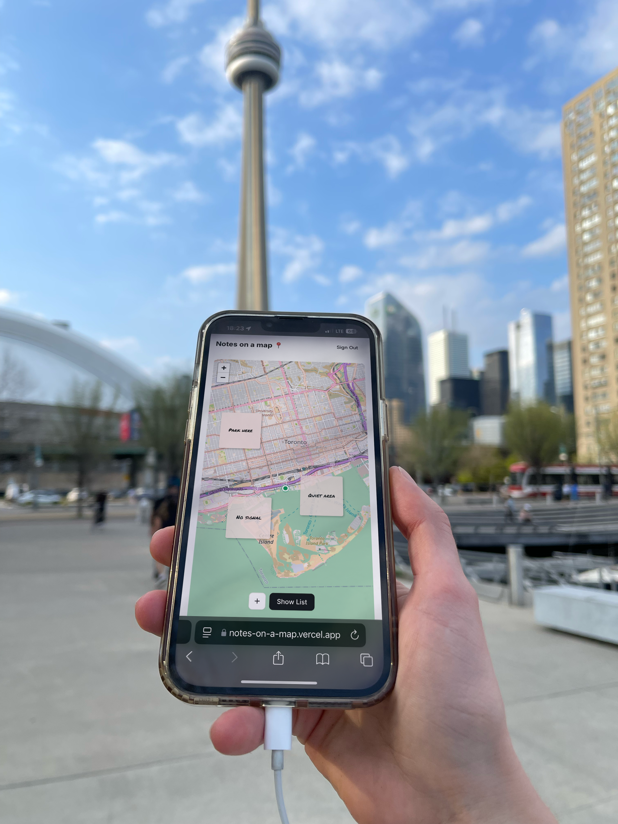Maps + note-taker built with AI